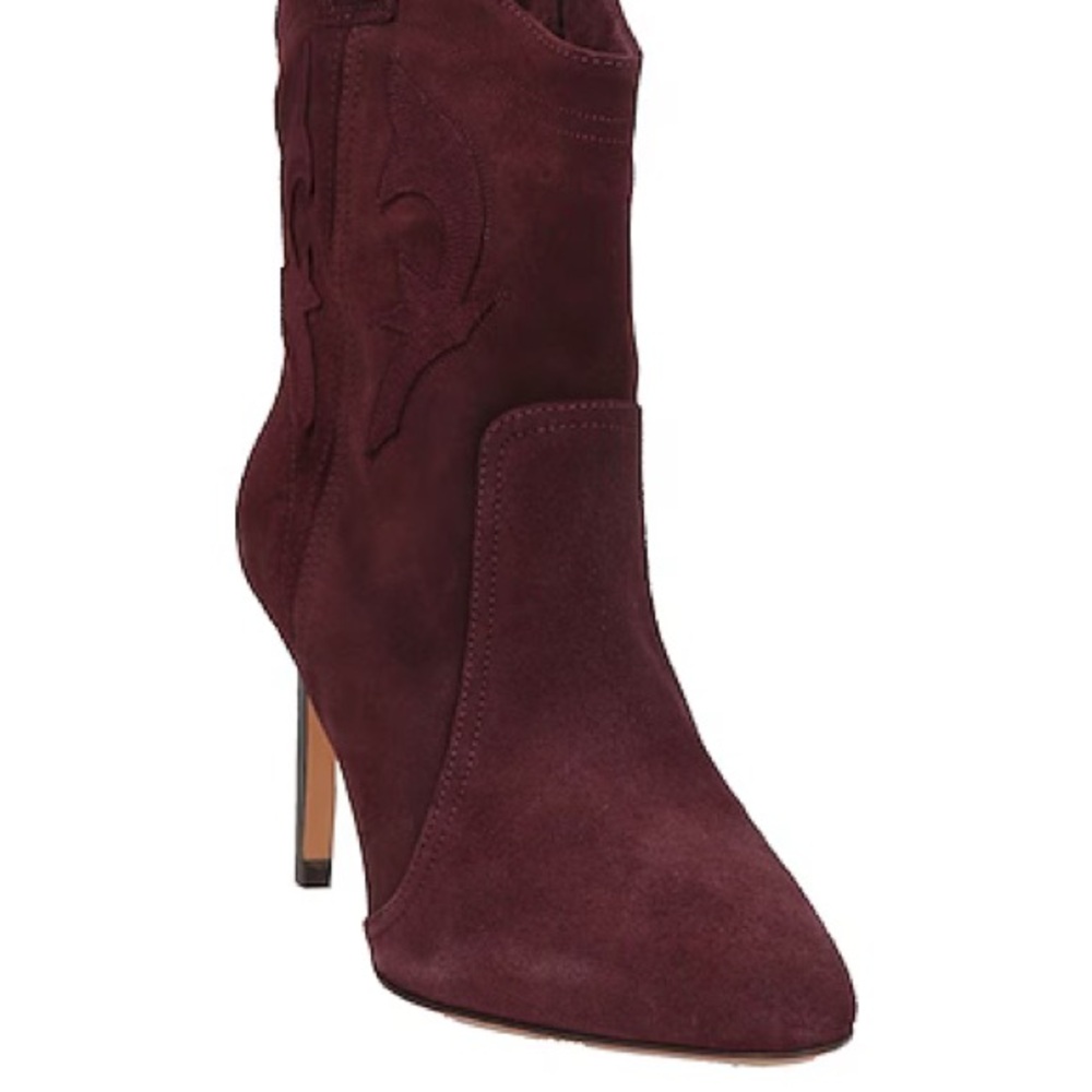NWOT ba&sh Deep Burgundy Heeled Boots size 39